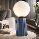 Hospitality furniture - Fluted Ceramic Glass Table Lamp - www.oroatrade.com