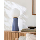 Hospitality furniture - Fluted Ceramic Glass Table Lamp - www.oroatrade.com