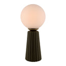 Hospitality furniture - Fluted Ceramic Glass Table Lamp - www.oroatrade.com