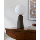 Hospitality furniture - Fluted Ceramic Glass Table Lamp - www.oroatrade.com