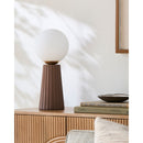 Hospitality furniture - Fluted Ceramic Glass Table Lamp - www.oroatrade.com