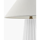 Hospitality furniture - Fluted Ceramic Linen Table Lamp - www.oroatrade.com