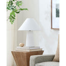 Hospitality furniture - Fluted Ceramic Linen Table Lamp - www.oroatrade.com