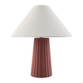 Hospitality furniture - Fluted Ceramic Linen Table Lamp - www.oroatrade.com