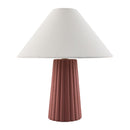 Hospitality furniture - Fluted Ceramic Linen Table Lamp - www.oroatrade.com