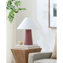 Hospitality furniture - Fluted Ceramic Linen Table Lamp - www.oroatrade.com