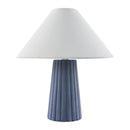 Hospitality furniture - Fluted Ceramic Linen Table Lamp - www.oroatrade.com
