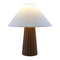 Hospitality furniture - Fluted Ceramic Linen Table Lamp - www.oroatrade.com