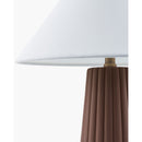 Hospitality furniture - Fluted Ceramic Linen Table Lamp - www.oroatrade.com