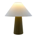 Hospitality furniture - Fluted Ceramic Linen Table Lamp - www.oroatrade.com