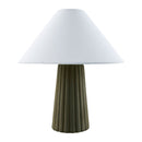 Hospitality furniture - Fluted Ceramic Linen Table Lamp - www.oroatrade.com