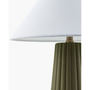 Hospitality furniture - Fluted Ceramic Linen Table Lamp - www.oroatrade.com