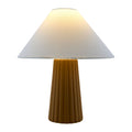 Hospitality furniture - Fluted Ceramic Linen Table Lamp - www.oroatrade.com