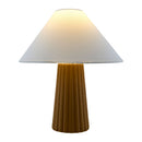 Hospitality furniture - Fluted Ceramic Linen Table Lamp - www.oroatrade.com