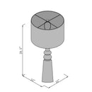 Hospitality furniture - Woven Seagrass Accent Table Lamp - www.oroatrade.com