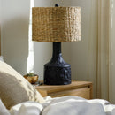 Hospitality furniture - Tan Seagrass Accent Table Lamp - www.oroatrade.com