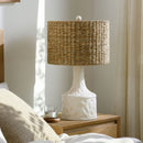 Hospitality furniture - Tan Seagrass Accent Table Lamp - www.oroatrade.com