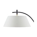 Modern European furniture - White Linen Tilted Floor Lamp - www.oroatrade.com