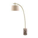 Hospitality furniture - Linen Shade Sloped Floor Lamp - www.oroatrade.com