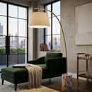 Hospitality furniture - Linen Shade Sloped Floor Lamp - www.oroatrade.com