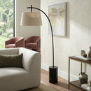 Hospitality furniture - Linen Shade Sloped Floor Lamp - www.oroatrade.com