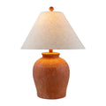 Hospitality furniture - Red Ceramic Accent Table Lamp - www.oroatrade.com