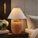 Hospitality furniture - Red Ceramic Accent Table Lamp - www.oroatrade.com