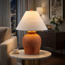 Hospitality furniture - Red Ceramic Accent Table Lamp - www.oroatrade.com