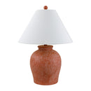 Hospitality furniture - Red Ceramic Accent Table Lamp - www.oroatrade.com