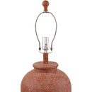 Hospitality furniture - Red Ceramic Accent Table Lamp - www.oroatrade.com
