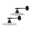 Modern European furniture -  Metal Plate Shade Wall Lamps (2) - www.oroatrade.com
