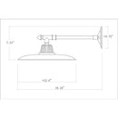 Modern European furniture -  Metal Plate Shade Wall Lamps (2) - www.oroatrade.com