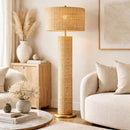 Hospitality furniture - Woven Rattan Accent Floor Lamp - www.oroatrade.com