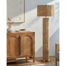Hospitality furniture - Woven Rattan Accent Floor Lamp - www.oroatrade.com