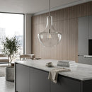 Hospitality furniture - Clear Glass Silver Pendant Light - www.oroatrade.com