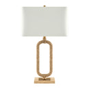 Contract furniture - Natural Hemp Wrapped Table Lamp - www.oroatrade.com