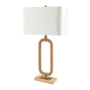 Contract furniture - Natural Hemp Wrapped Table Lamp - www.oroatrade.com