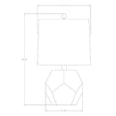 Hospitality furniture - Clear Pink Glass Table Lamp - www.oroatrade.com