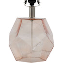 Hospitality furniture - Clear Pink Glass Table Lamp - www.oroatrade.com