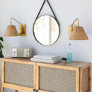 Hospitality furniture - Natural Rattan Wall Lamp - www.oroatrade.com