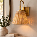 Hospitality furniture - Natural Rattan Wall Lamp - www.oroatrade.com
