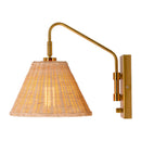 Hospitality furniture - Natural Rattan Wall Lamp - www.oroatrade.com
