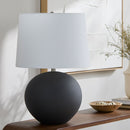 Hospitality furniture - Glazed Ceramic Linen Table Lamp - www.oroatrade.com