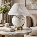 Hospitality furniture - Round Marble Accent Table Lamp - www.oroatrade.com