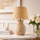 Modern European furniture - Natural Brown Accent Table Lamp - www.oroatrade.com