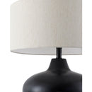 Contract furniture - Black Iron Accent Table Lamp - www.oroatrade.com