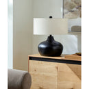 Contract furniture - Black Iron Accent Table Lamp - www.oroatrade.com
