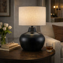Contract furniture - Black Iron Accent Table Lamp - www.oroatrade.com