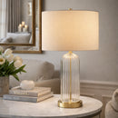Contract furniture - Glass Base Accent Table Lamp - www.oroatrade.com