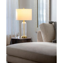 Contract furniture - Glass Base Accent Table Lamp - www.oroatrade.com
